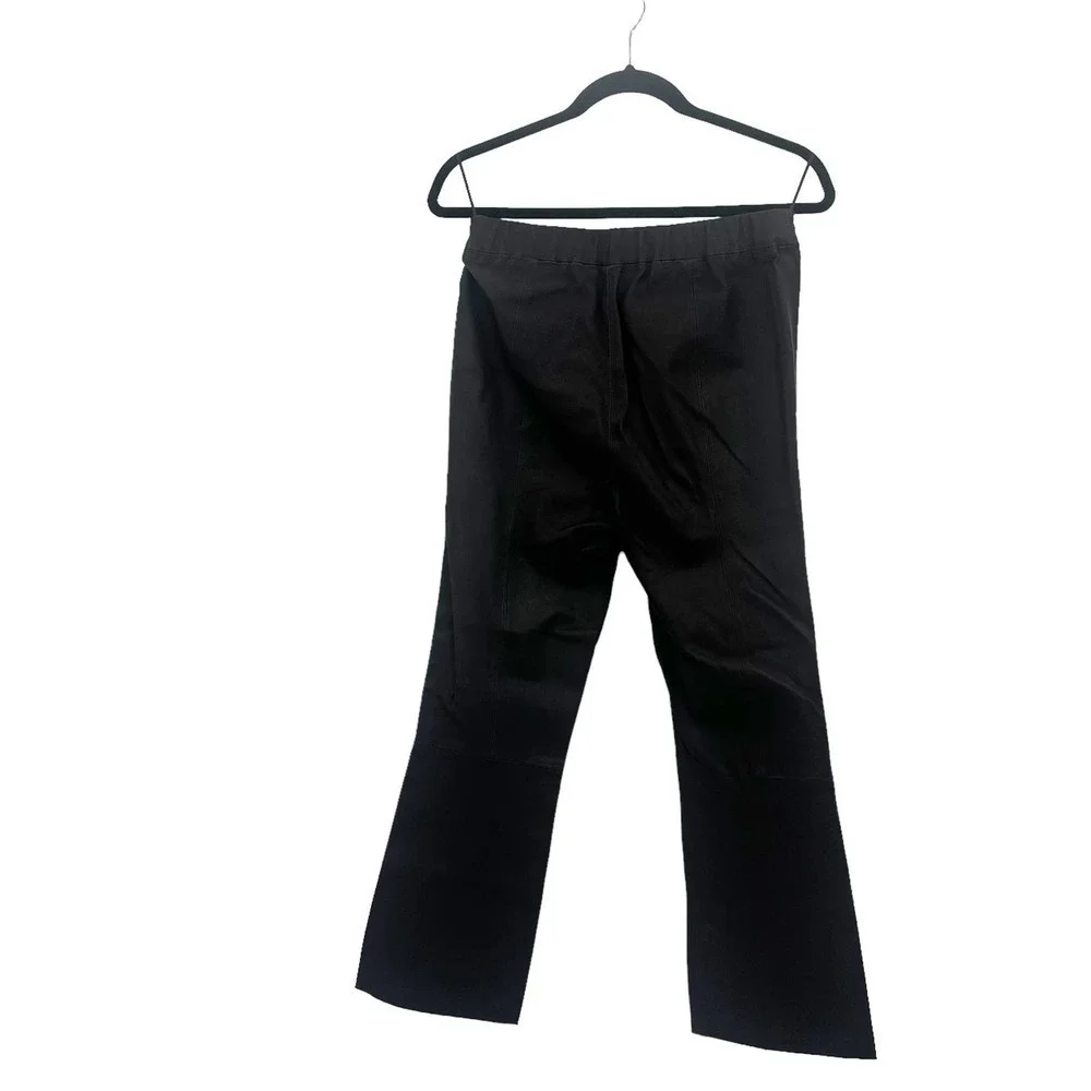 Walter Baker Stretch Lamb Leather Lori Pant Pull-On Mocha Black Size L NWT
